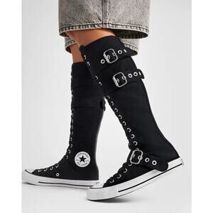 Womens Size 7 Converse Sneakers Chuck Taylor All Star XXHi Buckles Black A14873C